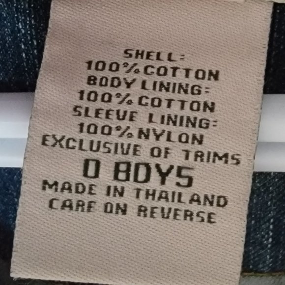 L.L. Bean Jean Jacket Button-Down Front Blue Lined Size Small (EUC) - Picture 5 of 9